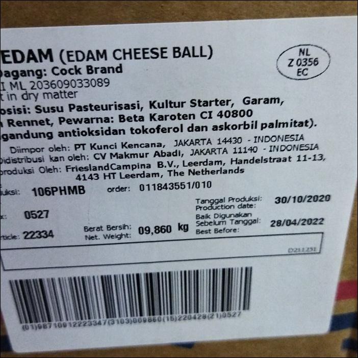

KEJU EDAM CAP AYAM EMAS