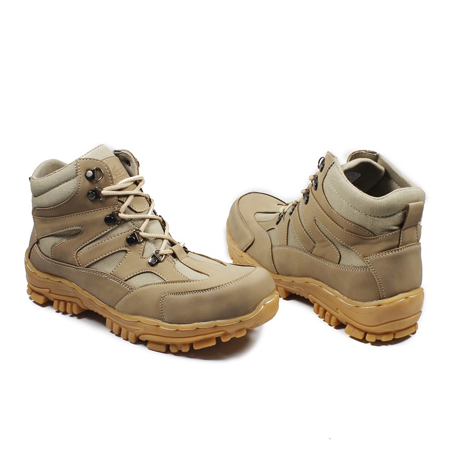 Sepatu Pria Safety Boots Crocodile Navigator Ujung Besi Steel Toe Tracking Outdoor Hiking Proyek