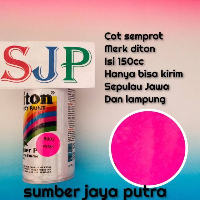 

Diton 8002 pink stabilo cat semprot pilok pylox pyloc pylok isi 150cc&300cc