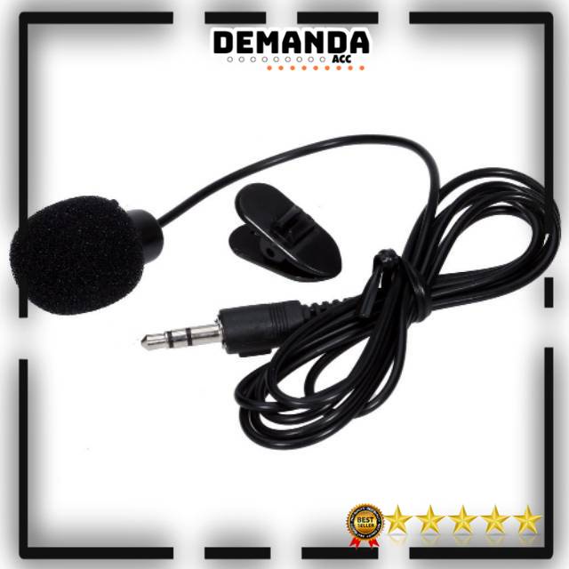 Mic Clip On 3.5mm Microphone with Clip for Smartphone / Laptop / Tablet PC - SR-503