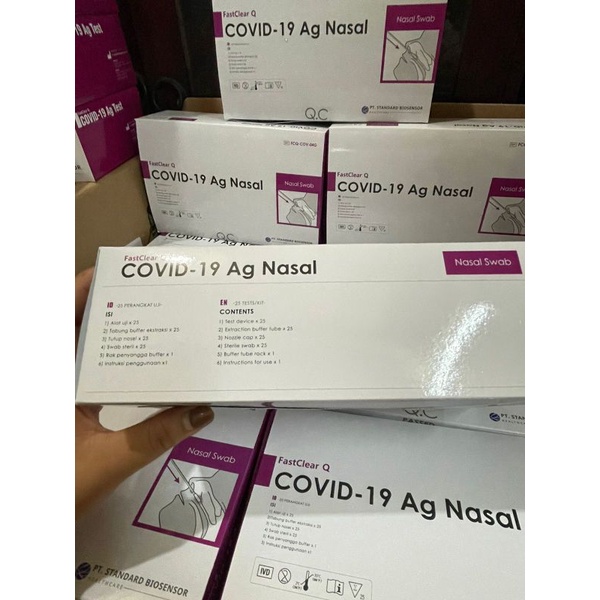 Swab Antigen Biosensor Fast Clear Nasal isi 25 Pcs Original