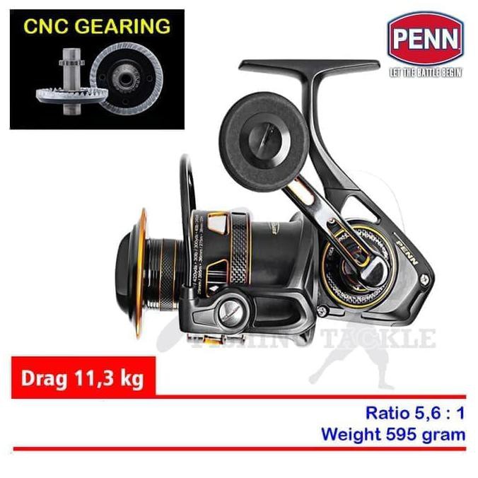 Reel pancing Reel Penn 4000 Spinning Clash CLA 4000 Alat Pancing Penn