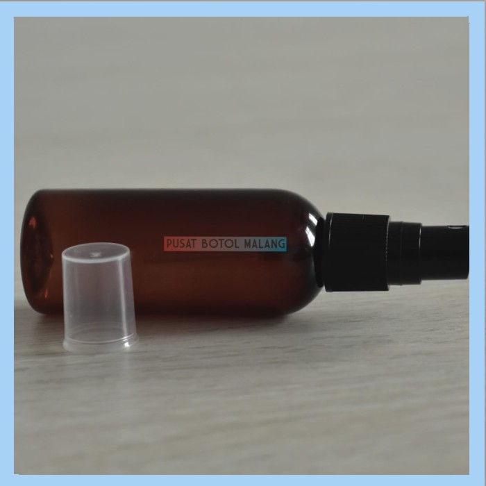 Botol Plastik Pet 60Ml Spray ( Hitam Coklat )