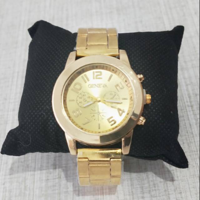 Jam Tangan foto asli Geneva Wanita / Jam Tangan Fashion / Arloji / Jam Analog / Jam Quartz stainless