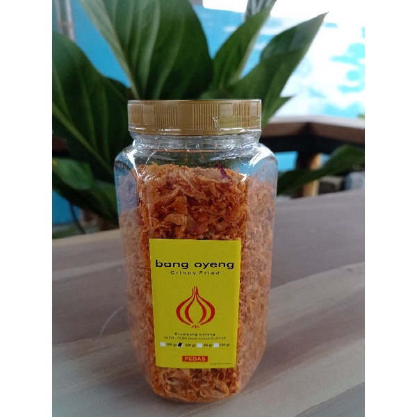 

Bawang Goreng Super Premium Bang Oyeng Pedas