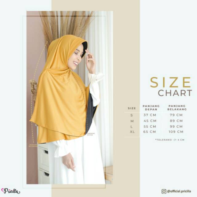 JILBAB INSTAN BOLAK BALIK PRICILLA ORIGINAL PAD-7