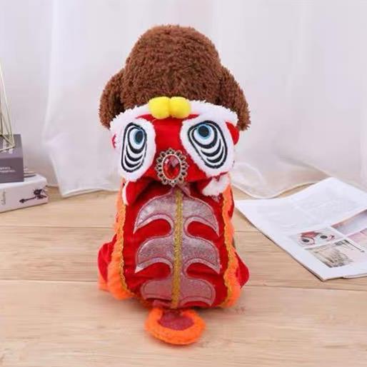 Cheongsam barongsai baju imlek anjing kucing