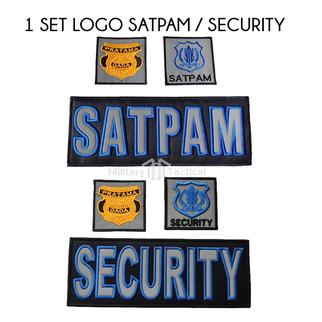 LOGO SECURITY | LOGO SATPAM | NAME TAG BORDIR | Logo Bordiran Komputer | Logo Bordiran Timbul