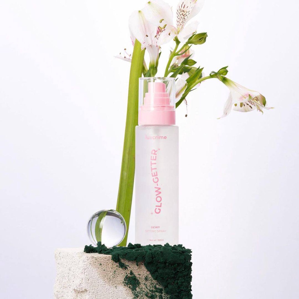 LUXCRIME Glow-Getter Dewy Setting Spray / Ulti-Matte Oil Control Setting Spray (150ml)