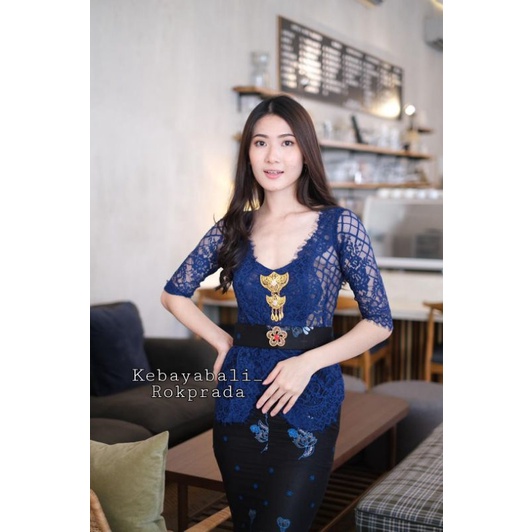 KEBAYA BALI WARNA NAVY KEBAYA MURAH ROK DUYUNG ROK MERMAID ROK WISUDA