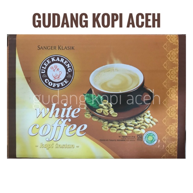 

KOPI WHITE COFFEE (sanger) merk ULEE KARENG BOX
