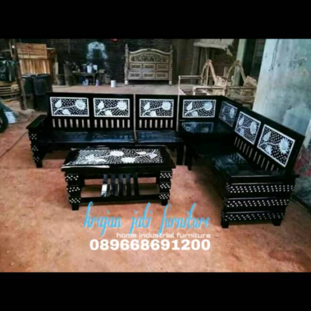 Kursi tamu sudut jati/kursi jati /kursi tamu/kursi sudut