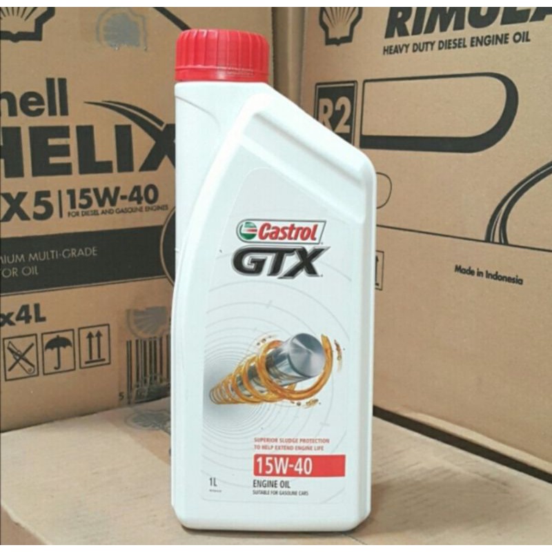Oli Mesin Mobil Bensin Castrol GTX 15W-40 Engine Kemasan 1L Produk dijamin ORIGINAL
