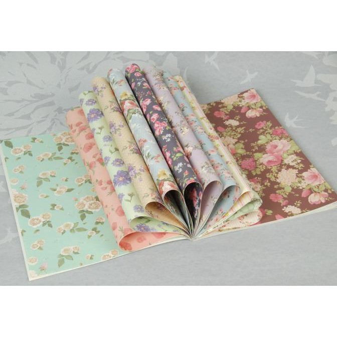 

Floral Wrapping Paper Book / Kertas Kado Dan Sampul Buku