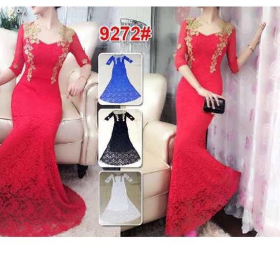 ☑ Long dress 9272  / gaun panjang / gaun pesta / baju muslim / maxi impor / baju nikah / brokat ☋