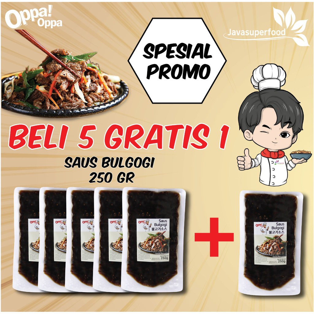 [BELI 5 GRATIS 1] Paket Saus bulgogi korea 250gr Sauce bulgogi BBQ