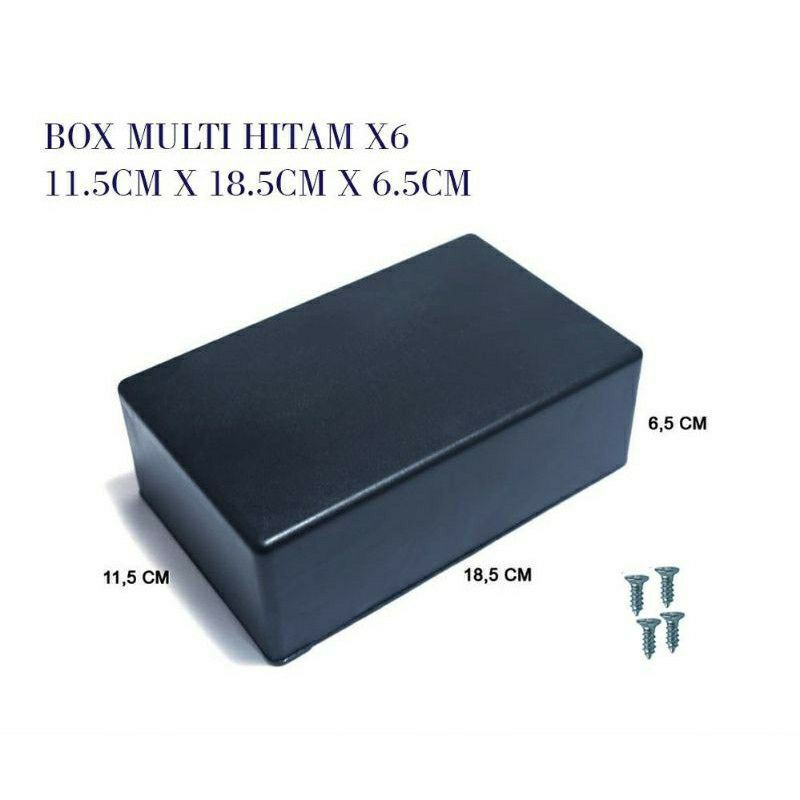 

BOX HITAM X5 KOTAK UNIVERSAL 14,5 X 9,5 X 5 CM