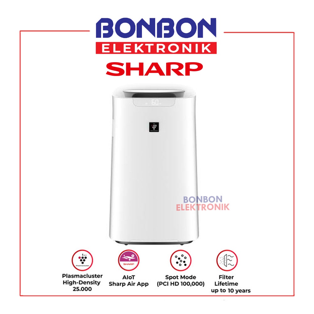 Sharp Air Purifier + Humidifer KI-L60Y-W Coverage Area 50m² AIoT