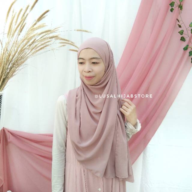 Pasmina Inner Menyatu / Nirmana Instant Shawl / Pashmina Instan Nirmana