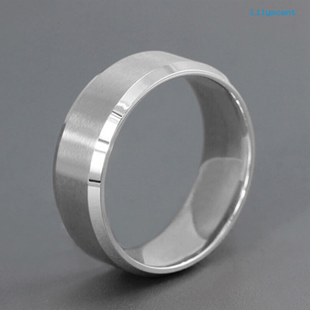 Ls Cincin Bahan Titanium Steel Gaya Punk Untuk Cocktail