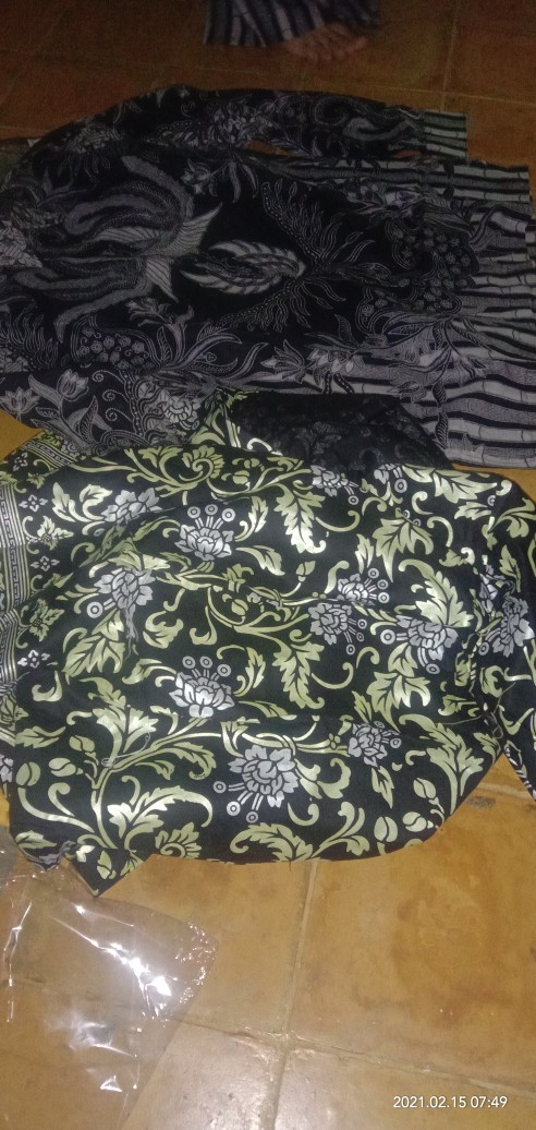 (termurah - Ori & Real Pic _6 Warna) Batik Couple Andhini Kebaya Couple Brukat Anabel - Bs073