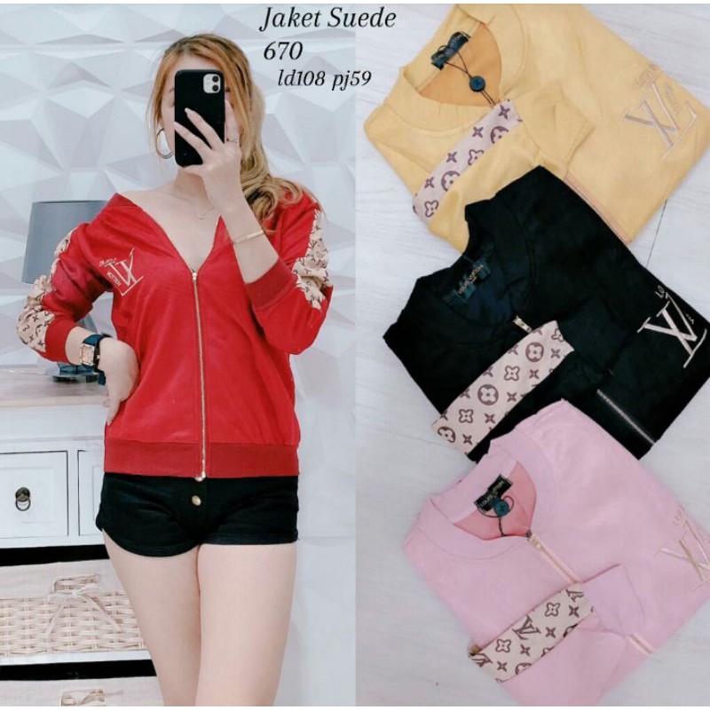 JAKET WANITA IMPORT SUEDE 670