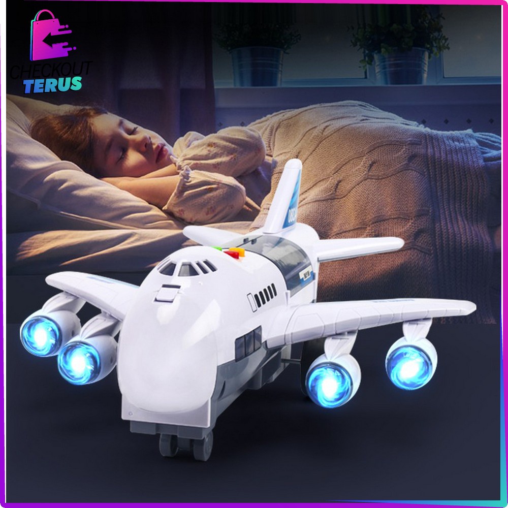 CT M226 M229 Mainan Pesawat Terbang Inersia Plane assemble Musik Flash Airbus DIY Helicopter Mobil Bongkar Pasang Mainan Anak