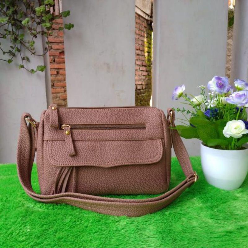 Tas Selempang Wanita Papirut Kulit Jeruk/bisa COD