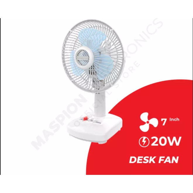 DESK FAN MASPION F-18 DA KIPAS ANGIN MEJA (7 INCH/18 cm)