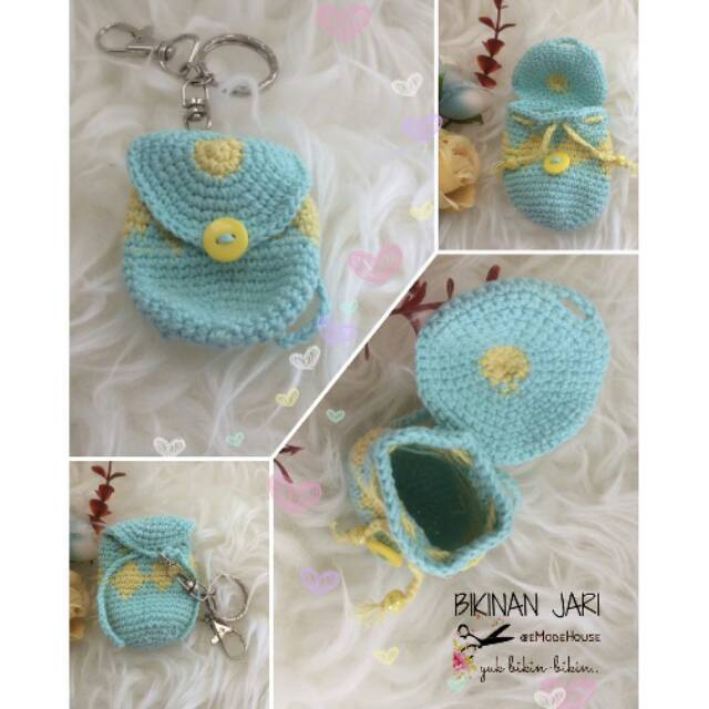 PO Gantungan Kunci/GanTas Mini Backpack Rajut