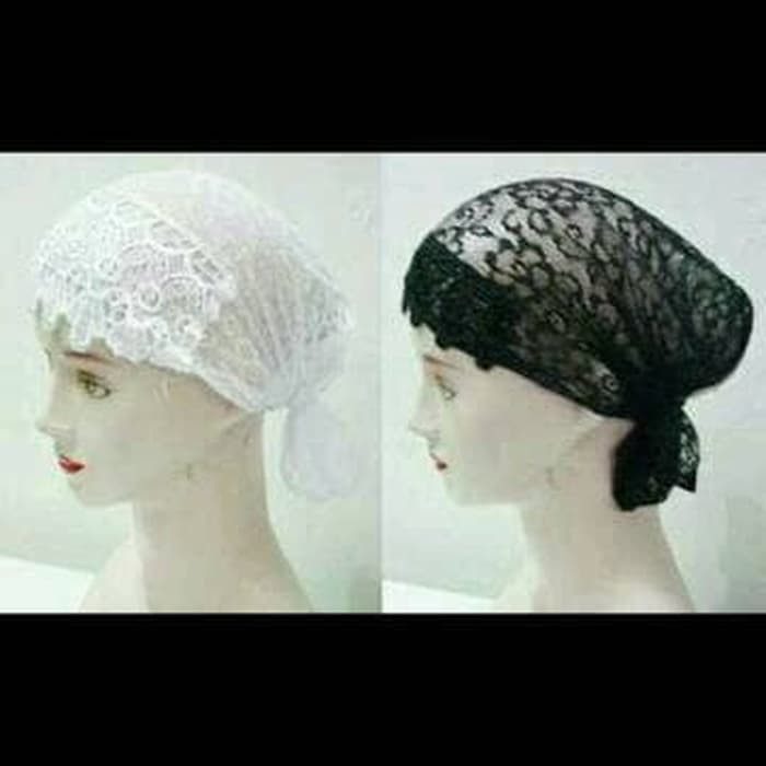 Ciput Ikat Brokat Jaring Panjang Model Lama Buat Jilbab Hijab Kerudung