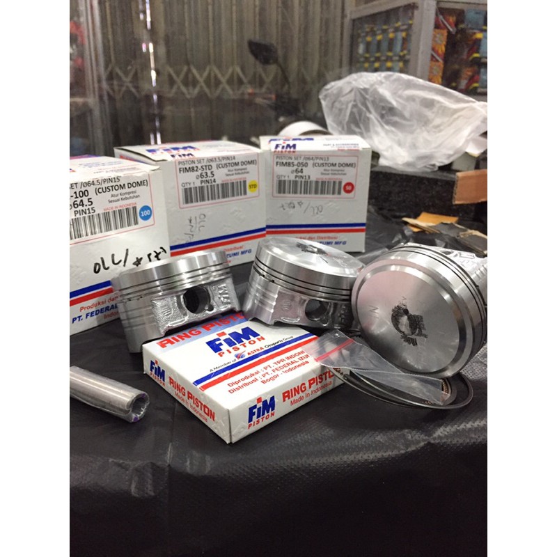 Seher piston kit fim mentah 63.5mm 64mm 64.5mm 65mm pin 13 14 15-6
