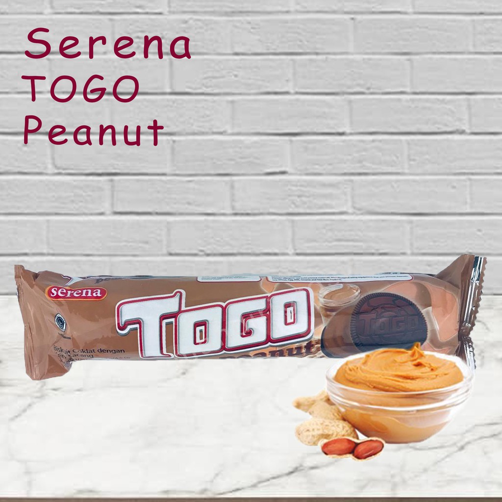 BISKUIT COKLAT DENGAN KRIM PEANUT *TOGO SERENA * 128g*