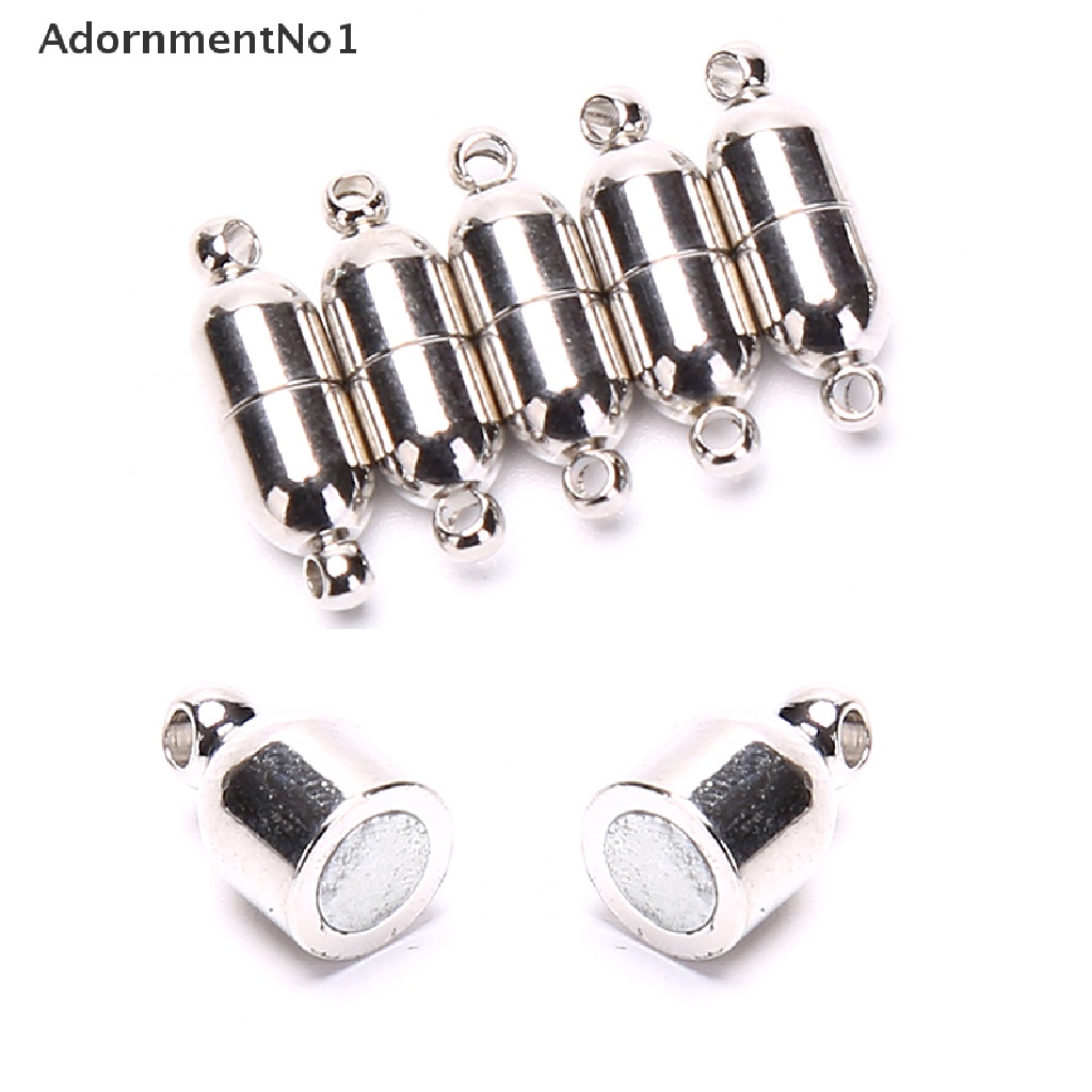 (AdornmentNo1) 10pcs Gesper Magnetik 6x18mm Untuk Membuat Perhiasan Kalung / Gelang DIY