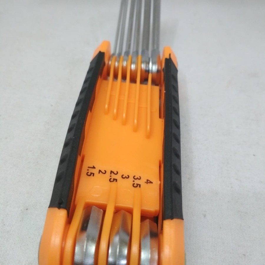 Kunci L set 9pcs Model Lipat Kenmaster, Hex Key