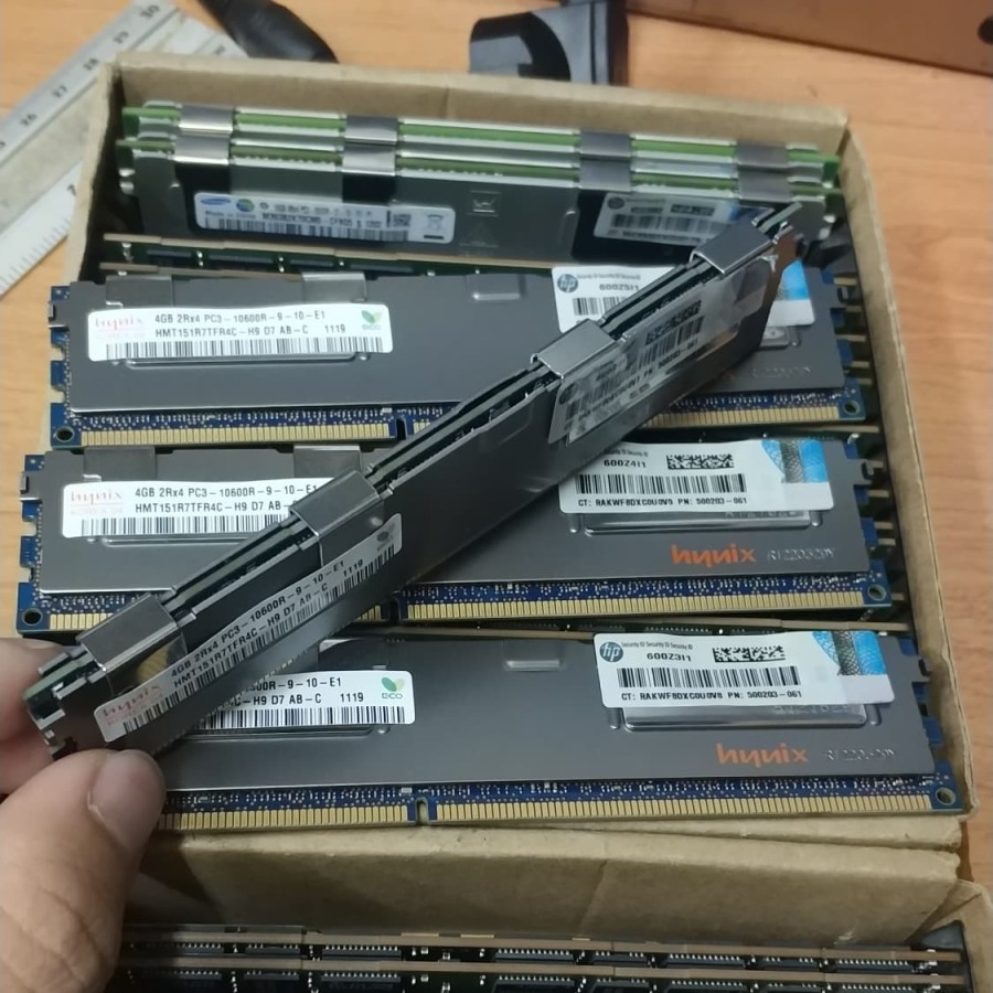 Memory Ram server 4Gb DDR3 2Rx4 Pc3-10600R Ecc Reg Hynix HP khusus buat pc server