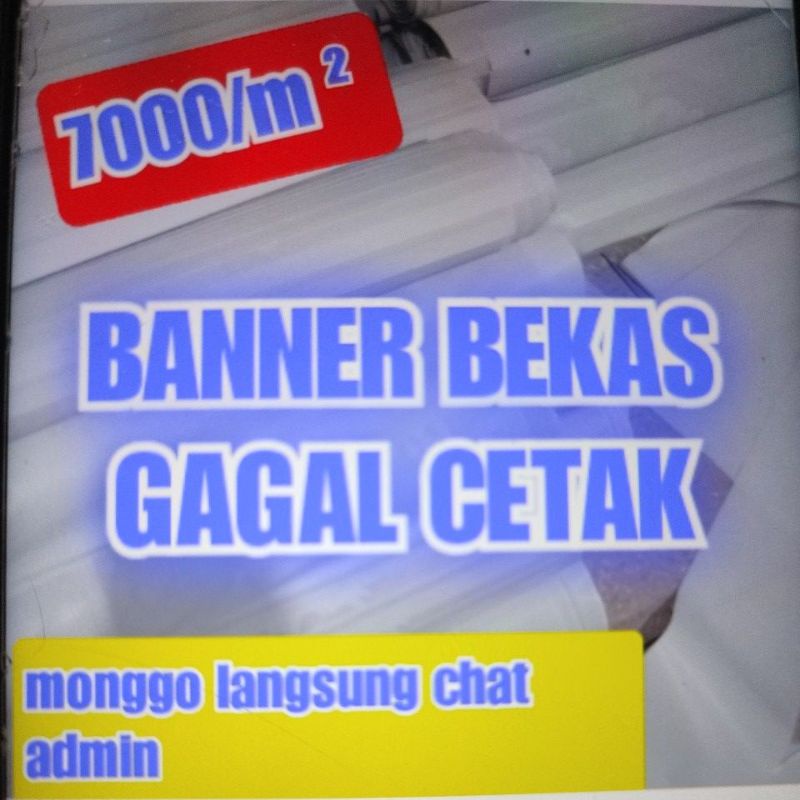 baner bekas banner bekas gagal cetak