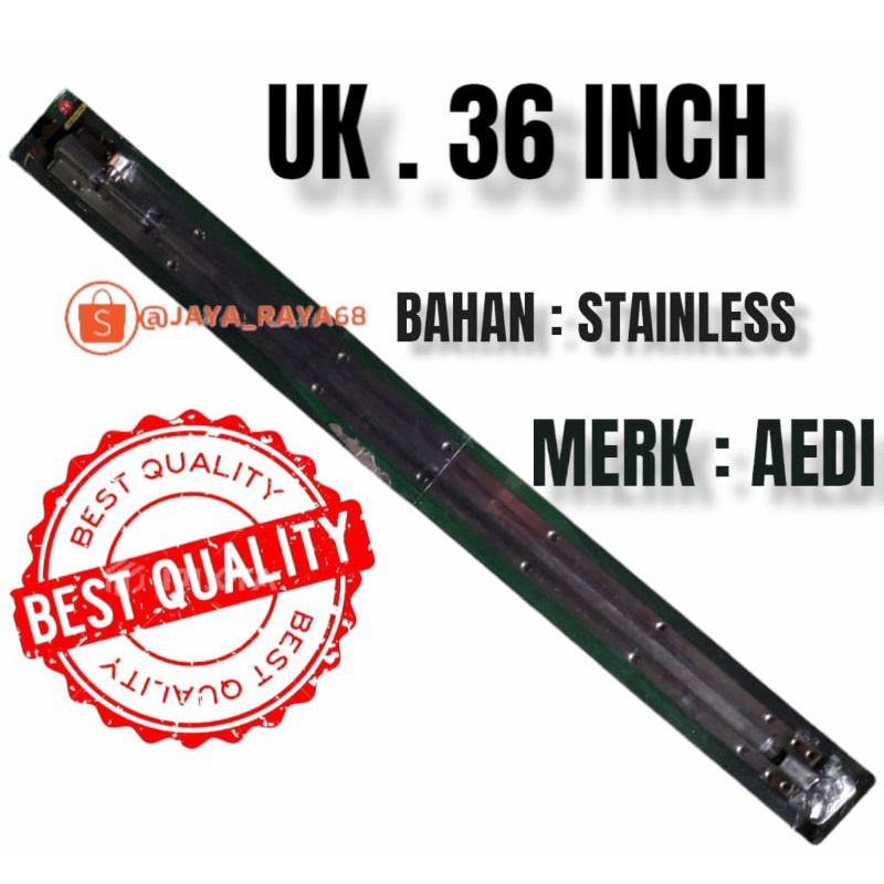GRENDEL STAINLESS 36 INCH AEDI | GRENDEL PAGAR SLOT 36 INCH AEDI | GRENDEL PINTU SLOT 36 INCH AEDI |