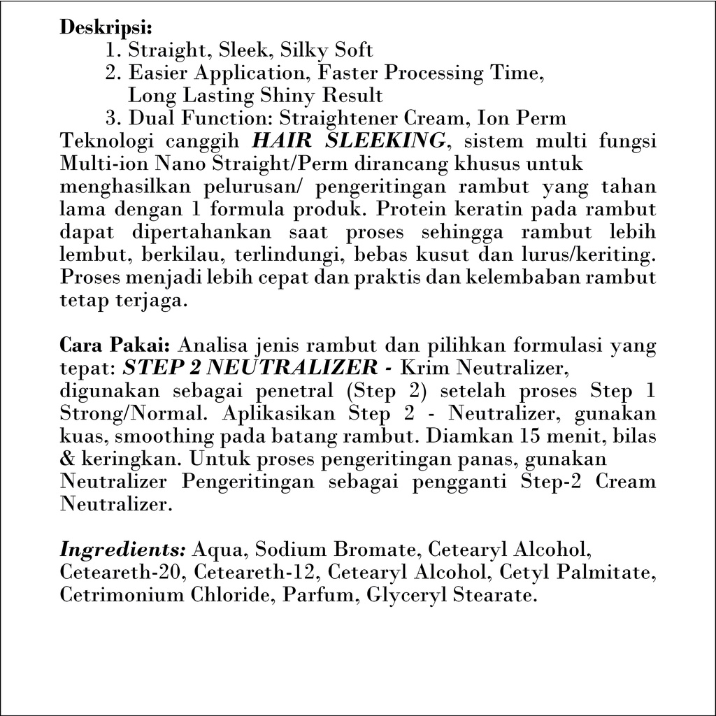 SLEEK ET LISSE CURLY HAIR STEP 1 | STEP 2 500ML