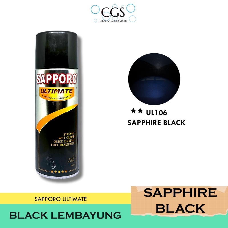 Pilok Sapporo HITAM LEMBAYUNG BIRU UL106 - pilok sapporo sapphire black - sapporo ul106 - sapporo ul