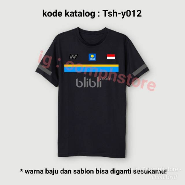 Baju kaos  yonex  TSH Y012 kaos  polos  tshirt badminton 