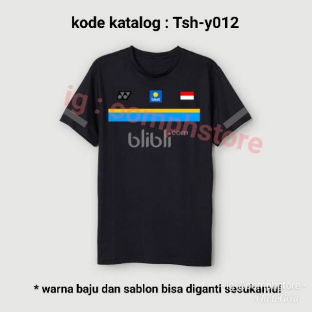 Baju kaos yonex TSH Y012 kaos polos tshirt badminton Baju kaos yonex TSH Y012 kaos polos tshirt badminton