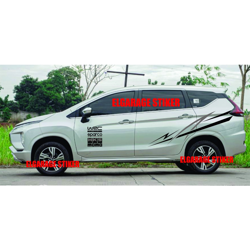Stiker mobil xpander stiker list body mobil xpander stiker body samping mobil xpander