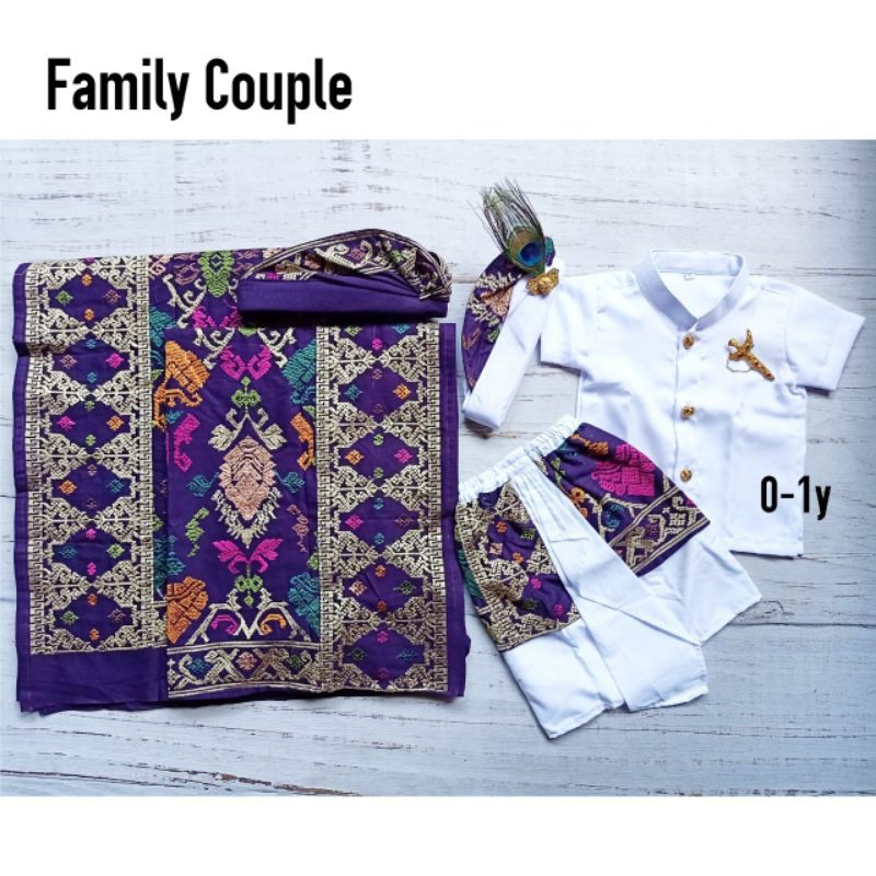 KAMEN SONGKET COUPLE / FAMILY / SET SAFARI ANAK 0-1TH