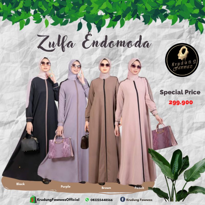 Gamis endomoda terbaru/Gamis Zulfa endomoda