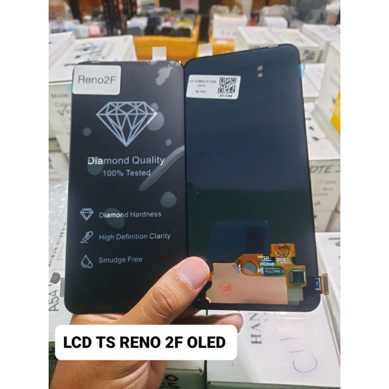 lcd oppo reno 2f original oled ( finger print On )