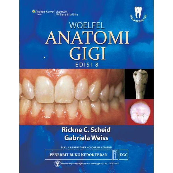 Original Buku Woelfel Anatomi Gigi, Ed. 8