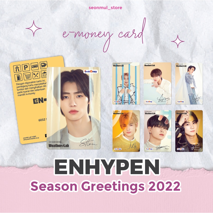 TERMURAH!!! EMONEY BRIZZI FLAZZ TAPCASH SEASON GREETING ENHYPEN 2022 / SG22