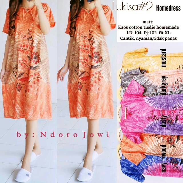 Daster Bahan Adem ya | LUKISAN#2 HOMEDRESS ori Ndoro Jowi