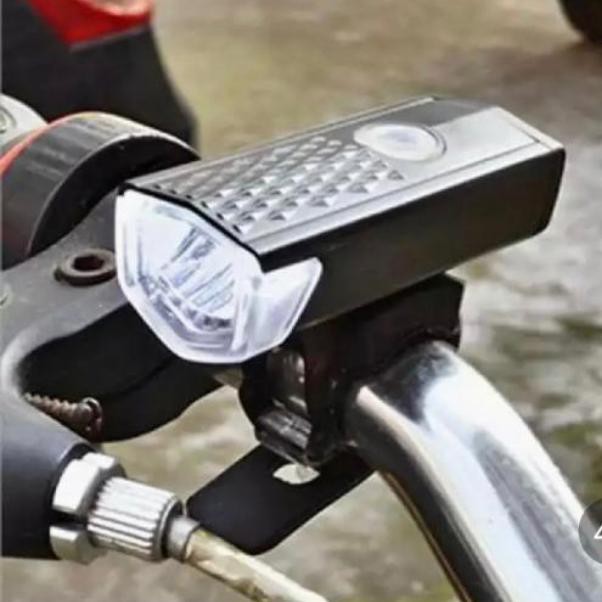 Lampu Sepeda Depan 2255 Rechargerable USB Bike Light
